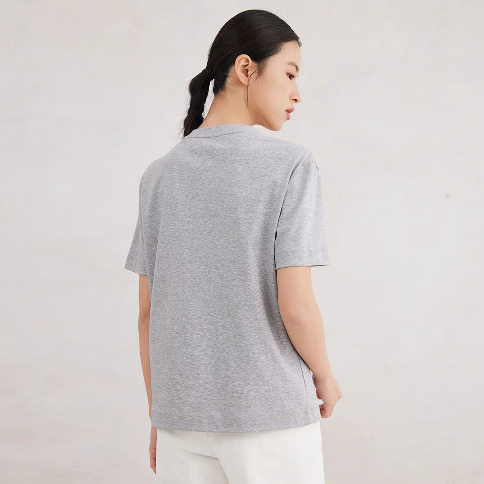 K3060X High quality luxury women's clothing 100% cotton short sleeved round neck T-shirt
